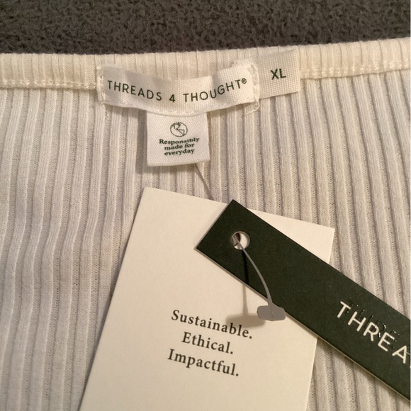 Threads 4 Thought Lauryn Button Front Tee Size XL - Picture 5 of 5